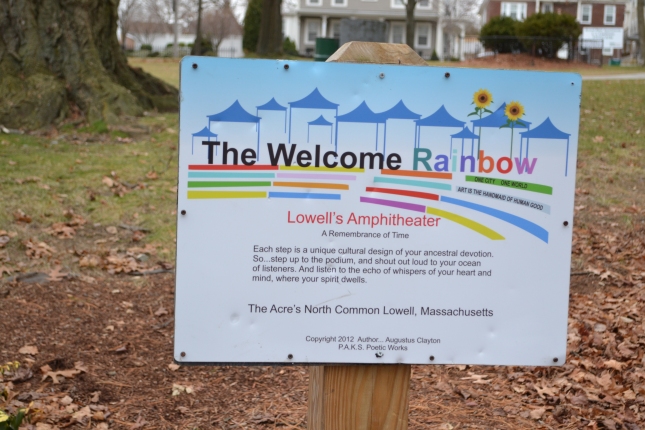 Lowell's Amphitheater: A Remembrance of Time - Each step is a unique cultural design of your ancestral devotion. So... step up to the podium and shout out loud to your ocean/of listeners. And listen to the echo of whispers of your heart and/mind, where your spirit dwells.